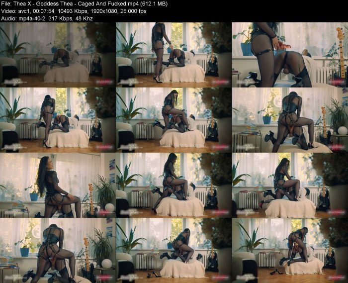 Thea X - Goddess Thea - Caged And Fucked | FemDom | Kinkmixer