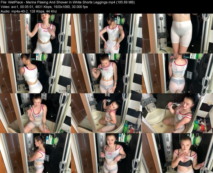 WetPlace - Marina Pissing And Shower In White Shorts Leggings – KinkMixer - Violent Crazy Desires WetPlace - Marina Pissing And Shower In White Shorts Leggings | Pee | Kinkmixer