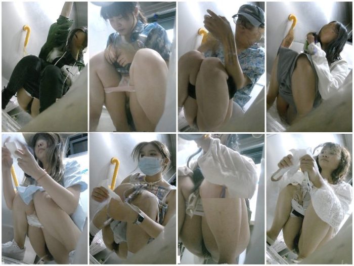 Nude Ass 大学の女子トイレにいる若くて美しい女子学生10人、彼女たちのピンク色で柔らかい外陰部【エピソード1】