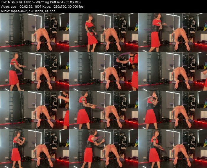 Miss Julia Taylor - Warming Butt | FemDom | Kinkmixer