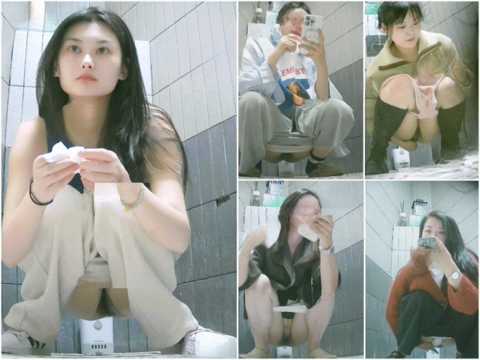 Nude Ass オフィスの女性用トイレを捉えた、新たに流出した高画質の隠し撮り映像。正面と背面の2アングルを収録 ❤️ 用を足す女性会社員や、…