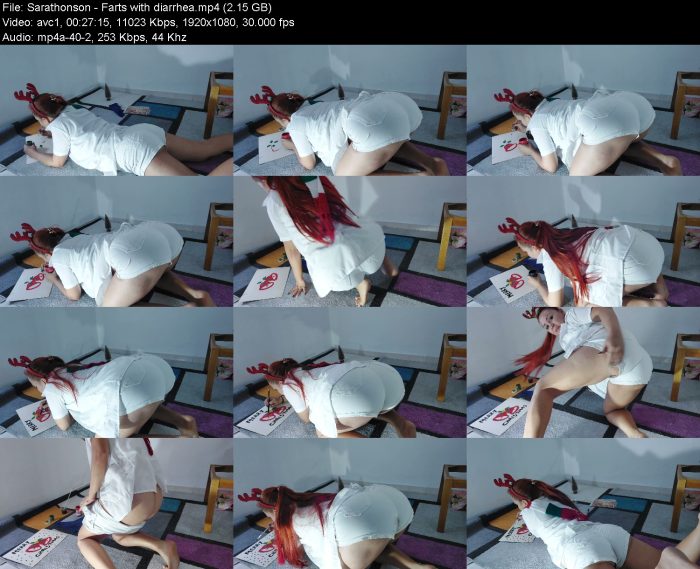 Sarathonson - Farts with diarrhea | Poop Girls | Kinkmixer
