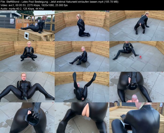SteffiBlond - Latex Pool Besteigung - Jetzt erstmal Natursekt einlaufen ... – KinkMixer - Violent Crazy Desires SteffiBlond - Latex Pool Besteigung - Jetzt erstmal Natursekt einlaufen ... | Pee | Kinkmixer