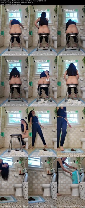 Stella Liberty - My First Time Trying out the Toilet Chair | Poop Girls | Kinkmixer