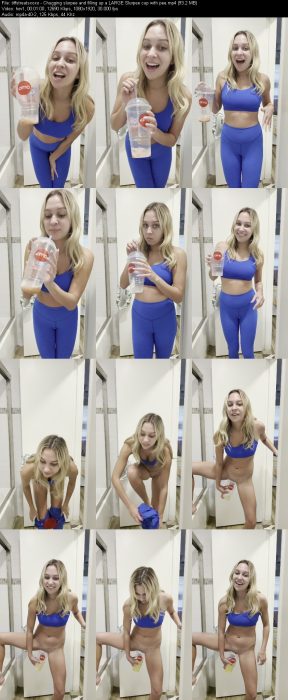 tiffstreatsxoxo - Chugging slurpee and filling up a LARGE Slurpee cup wi... | Pee | Kinkmixer