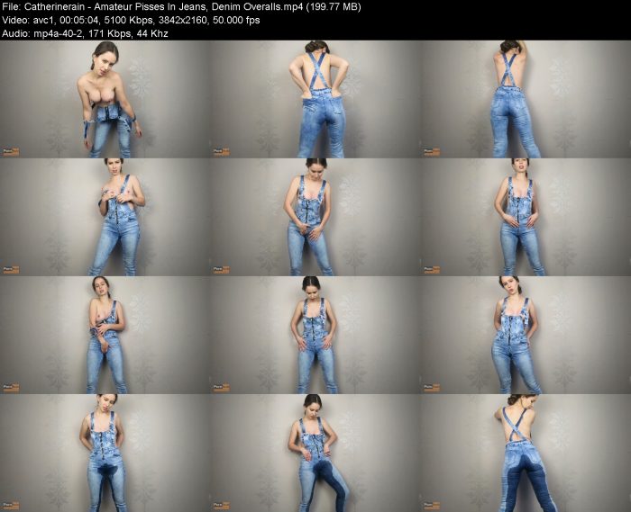 Catherinerain - Amateur Pisses In Jeans, Denim Overalls – KinkMixer - Violent Crazy Desires Catherinerain - Amateur Pisses In Jeans, Denim Overalls | Pee | Kinkmixer