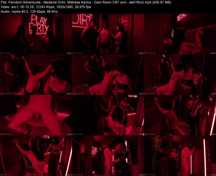 Femdom Adventures - Madame Grim, Mistress Karino - Dark Room CBT and - e... | FemDom | Kinkmixer