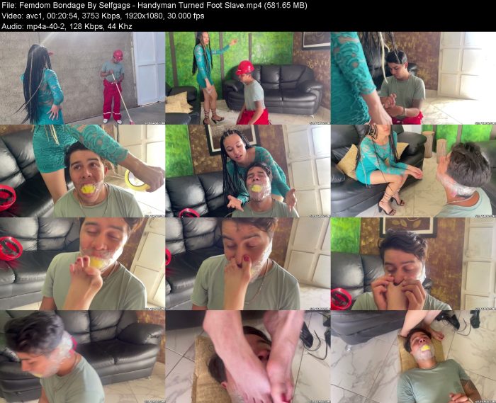 Femdom Bondage By Selfgags - Handyman Turned Foot Slave – KinkMixer - Violent Crazy Desires Femdom Bondage By Selfgags - Handyman Turned Foot Slave | FemDom | Kinkmixer