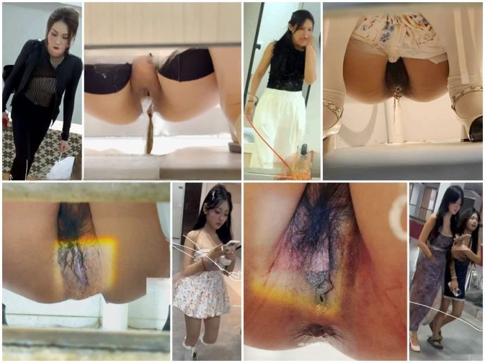 Nude Ass ライトをつけて撮影❤️ 最高品質の美女の排便と排尿シリーズ 膣分泌物と糸状の液体を伴う最高品質の白帯下少女 | Toilet Voyeurism | Kinkmixer