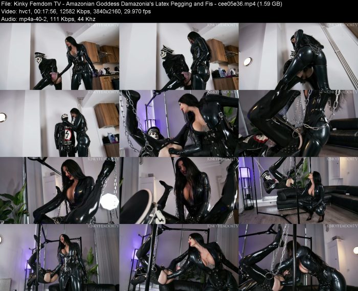 Kinky Femdom TV - Amazonian Goddess Damazonia's Latex Pegging and Fis - ... | FemDom | Kinkmixer
