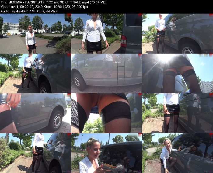 MISSMIA - PARKPLATZ PISS mit SEKT FINALE | Pee | Kinkmixer