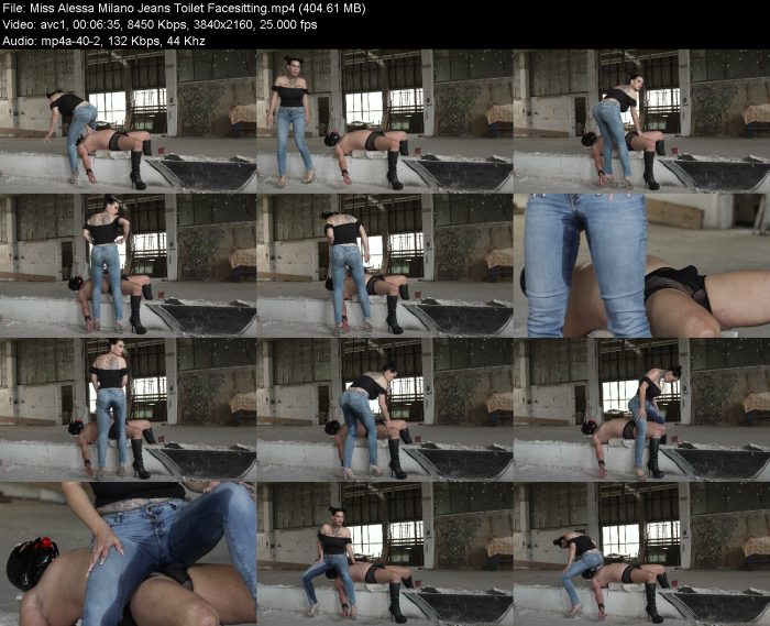 Miss Alessa Milano Jeans Toilet Facesitting – KinkMixer - Violent Crazy Desires Miss Alessa Milano Jeans Toilet Facesitting | Pee | Kinkmixer