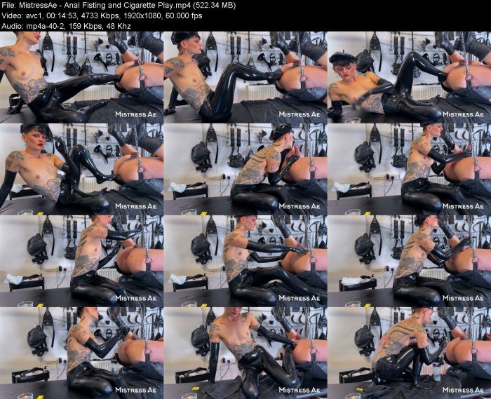 MistressAe - Anal Fisting and Cigarette Play | FemDom | Kinkmixer
