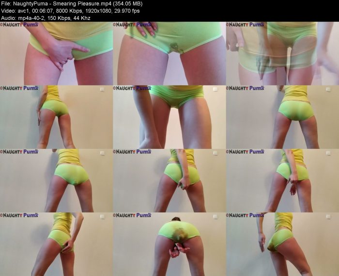 NaughtyPuma - Smearing Pleasure | Poop Girls | Kinkmixer