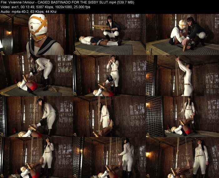 Vivienne l'Amour - CAGED BASTINADO FOR THE SISSY SLUT – KinkMixer - Violent Crazy Desires Vivienne l'Amour - CAGED BASTINADO FOR THE SISSY SLUT | FemDom | Kinkmixer