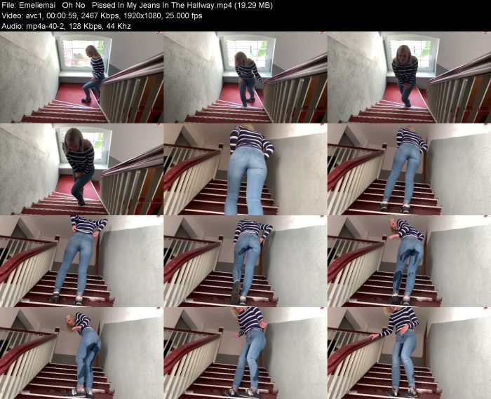 Emeliemai Oh No Pissed In My Jeans In The Hallway | Pee | Kinkmixer