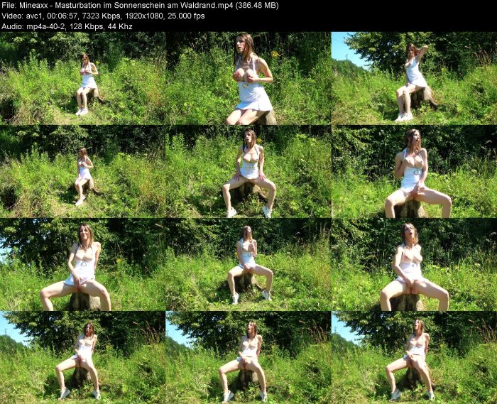 Mineaxx - Masturbation im Sonnenschein am Waldrand | Pee | Kinkmixer