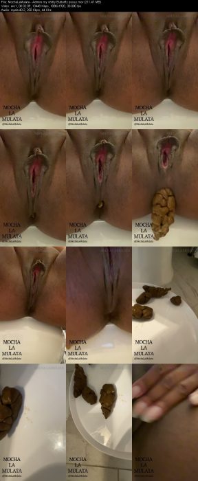 MochaLaMulata - Admire my shitty Butterfly pussy | Poop Girls | Kinkmixer