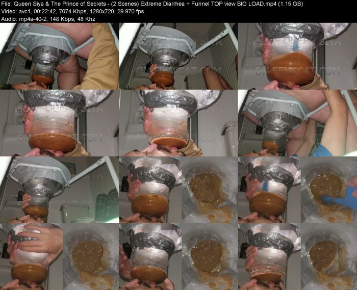 Queen Siya & The Prince of Secrets - (2 Scenes) Extreme Diarrhea + Funne... | Toilet Slavery | Kinkmixer