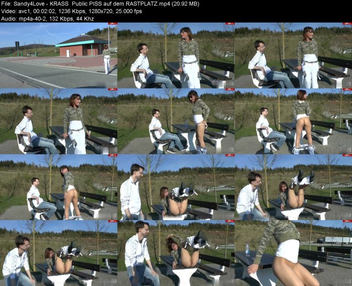 Sandy4Love - KRASS Public PISS auf dem RASTPLATZ | Pee | Kinkmixer