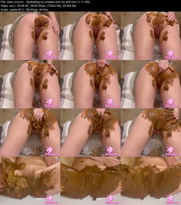 Scat Unicorn - Spreading my cheeks and my shit | Poop Girls | Kinkmixer
