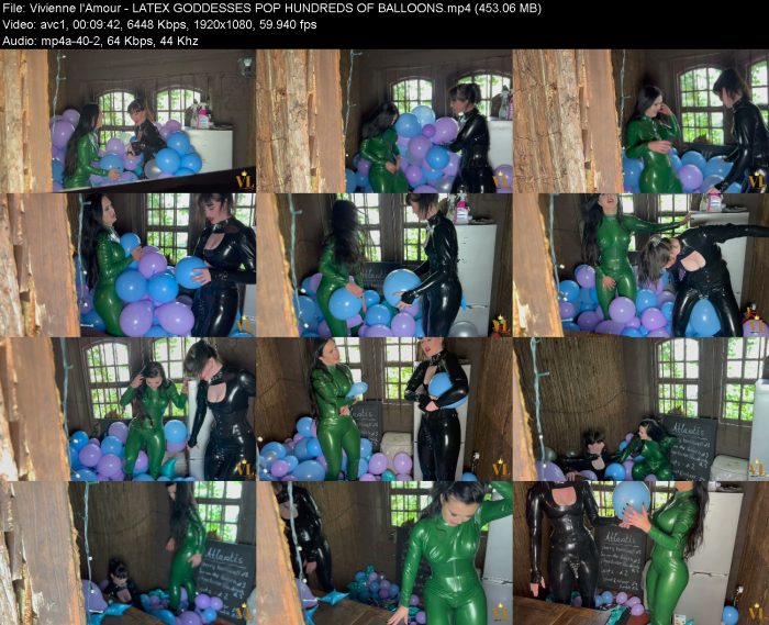 Vivienne l'Amour - LATEX GODDESSES POP HUNDREDS OF BALLOONS – KinkMixer - Violent Crazy Desires Vivienne l'Amour - LATEX GODDESSES POP HUNDREDS OF BALLOONS | FemDom | Kinkmixer