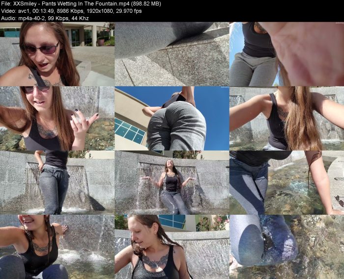 XXSmiley - Pants Wetting In The Fountain | Pee | Kinkmixer