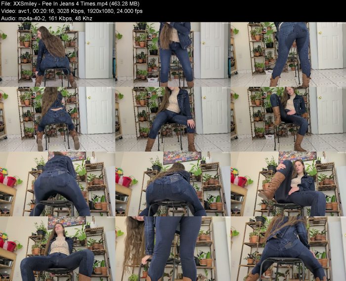 XXSmiley - Pee In Jeans 4 Times | Pee | Kinkmixer