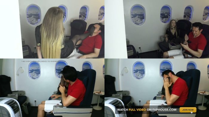 YoungMistressStore – Foot fetish sex with stewardess while in air plane
